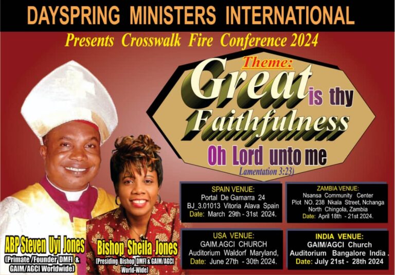 CROSSWALK FIRE CONFERENCE 2024 event invitation card banner